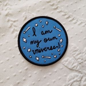 I am my own universe iron on patch